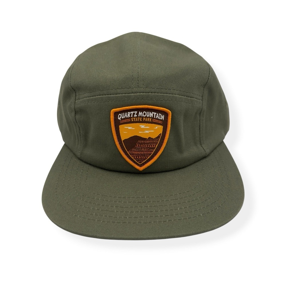 Quartz Mountain State Park 5 Panel Camp Hat Strapback Patch Logo Adjustable Cap